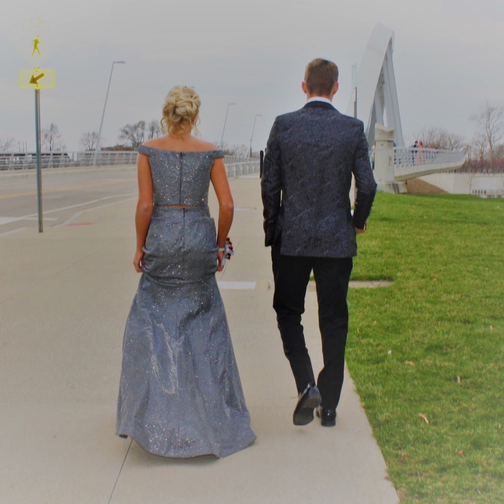 2-piece Rachel Allan. Size 8, fits like a 4-6 - Picture 2 of 4